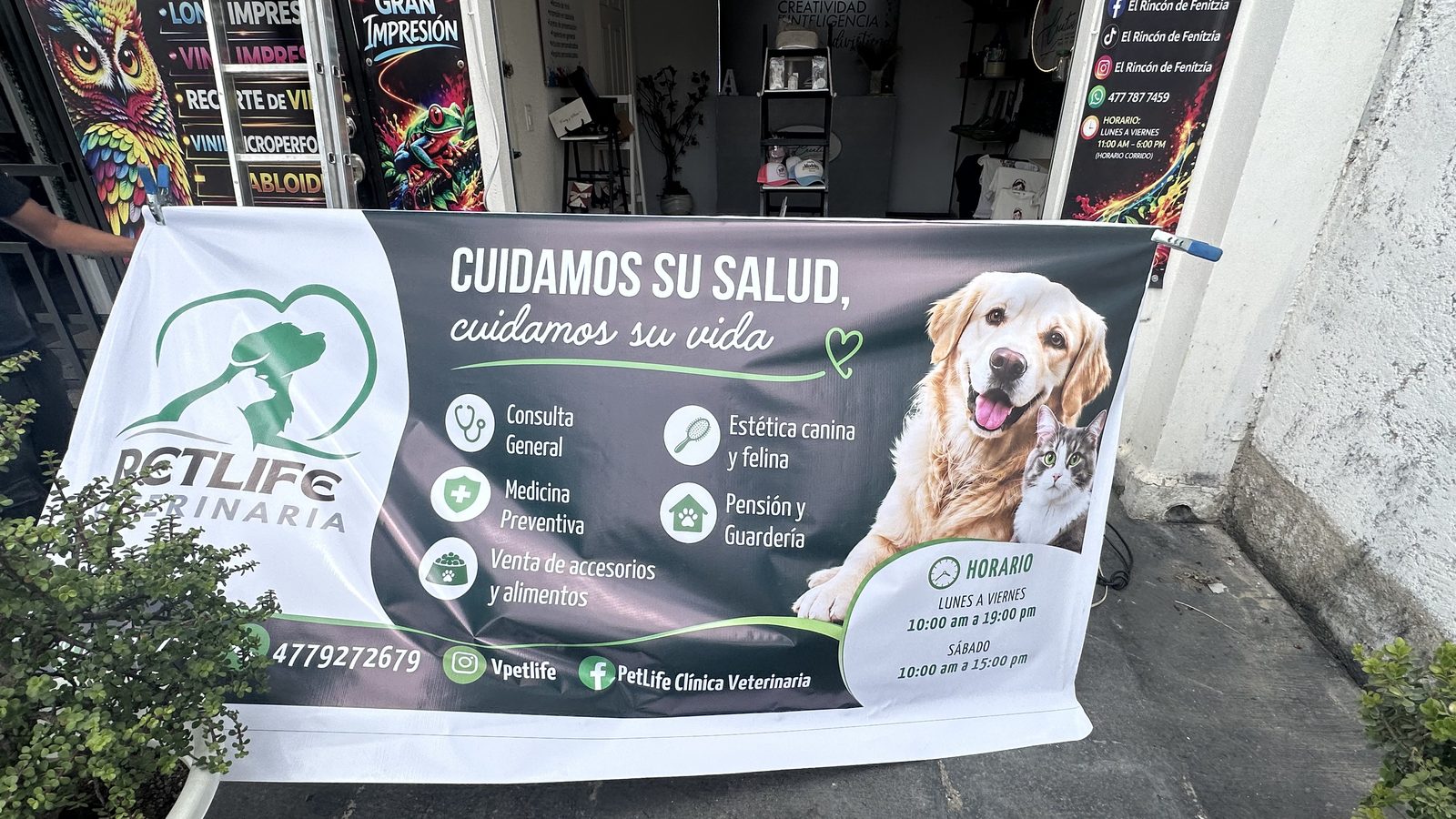 Lona publicitaria impresa a gran formato